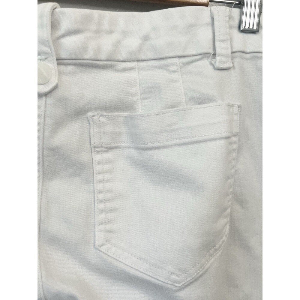 Talbots Women's Wide Leg Jeans White Size 14 Flat Front 14P Petite - Picture 5 of 8